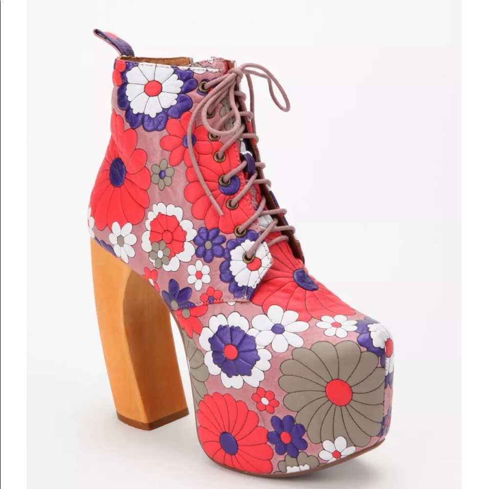 Jeffrey Campbell '60s Floral Lana Boot *deadstock*